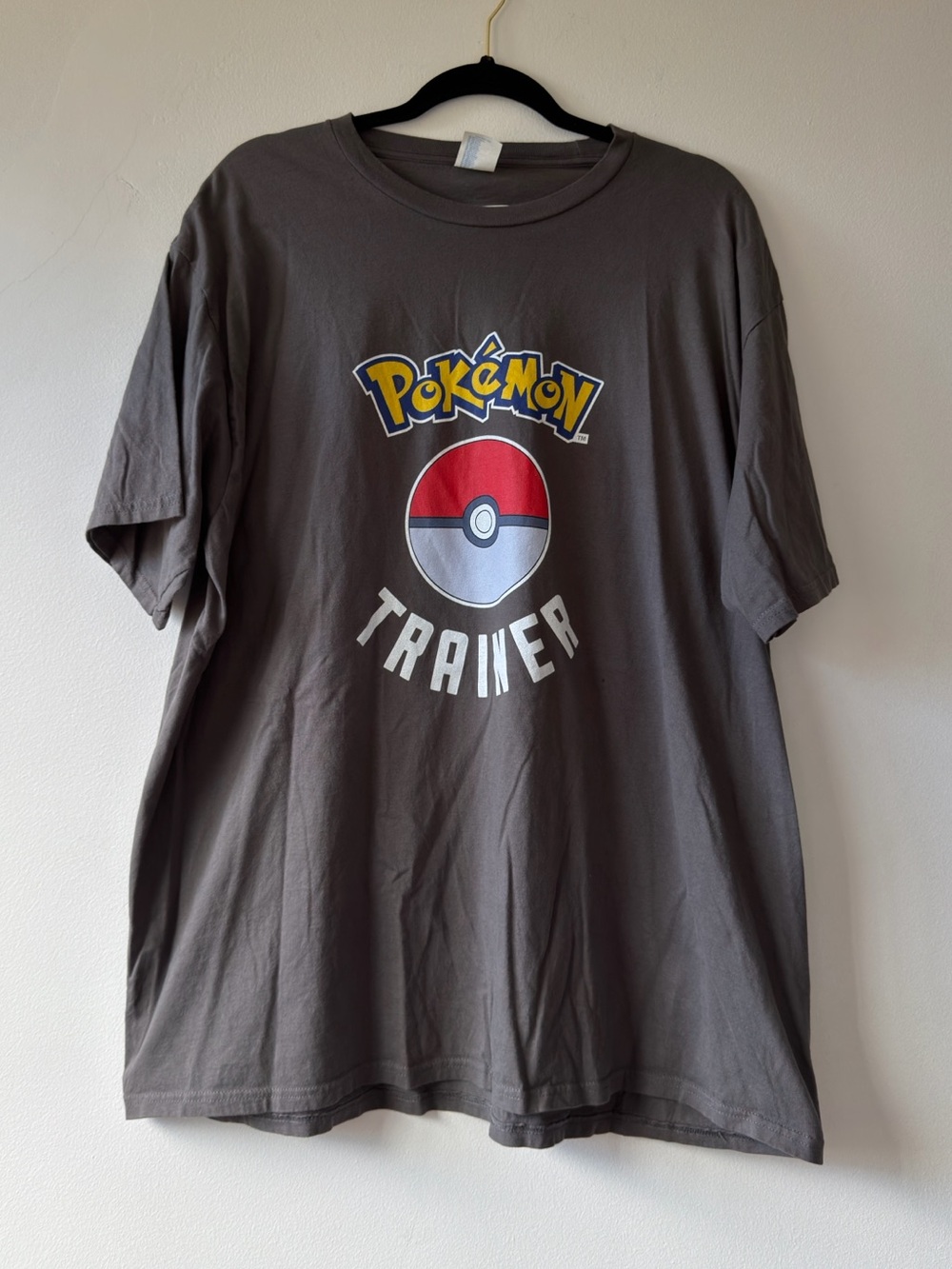 Pokémon Trainer Poke Ball Graphic Tee Gray Size 3XL